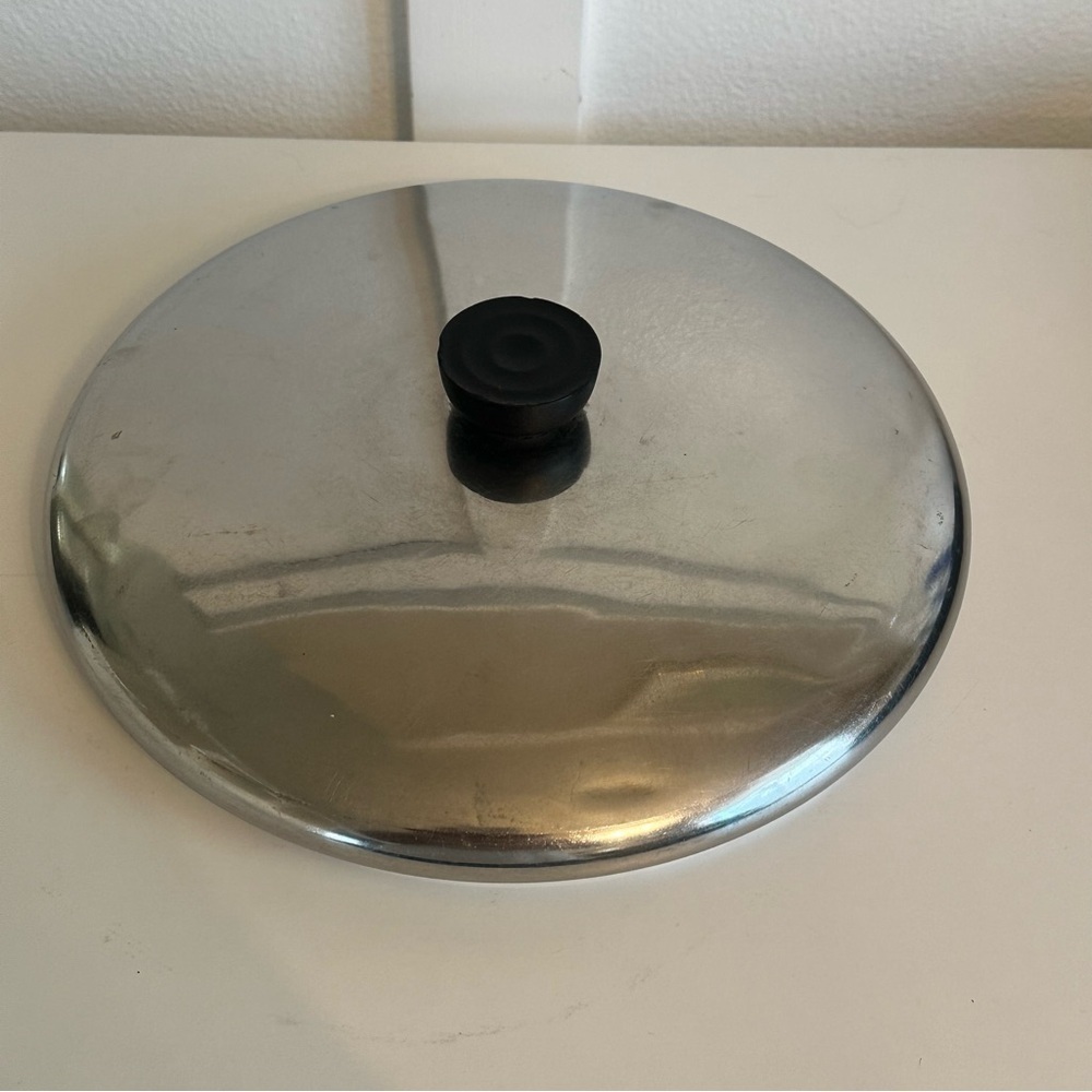 VTG Revere Ware 12” Replacement Lid Only for Skillet Stock Pot 11-3/4" Inner - Picture 3 of 5